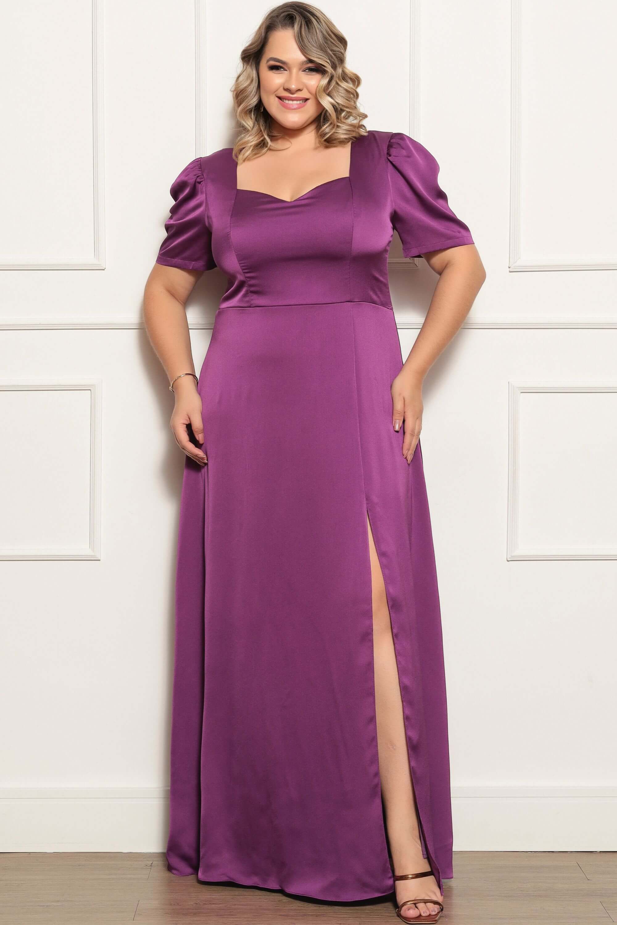 Plus Size Vestido Convidada Casamento Noite 2018 Hot Vestidos Plus