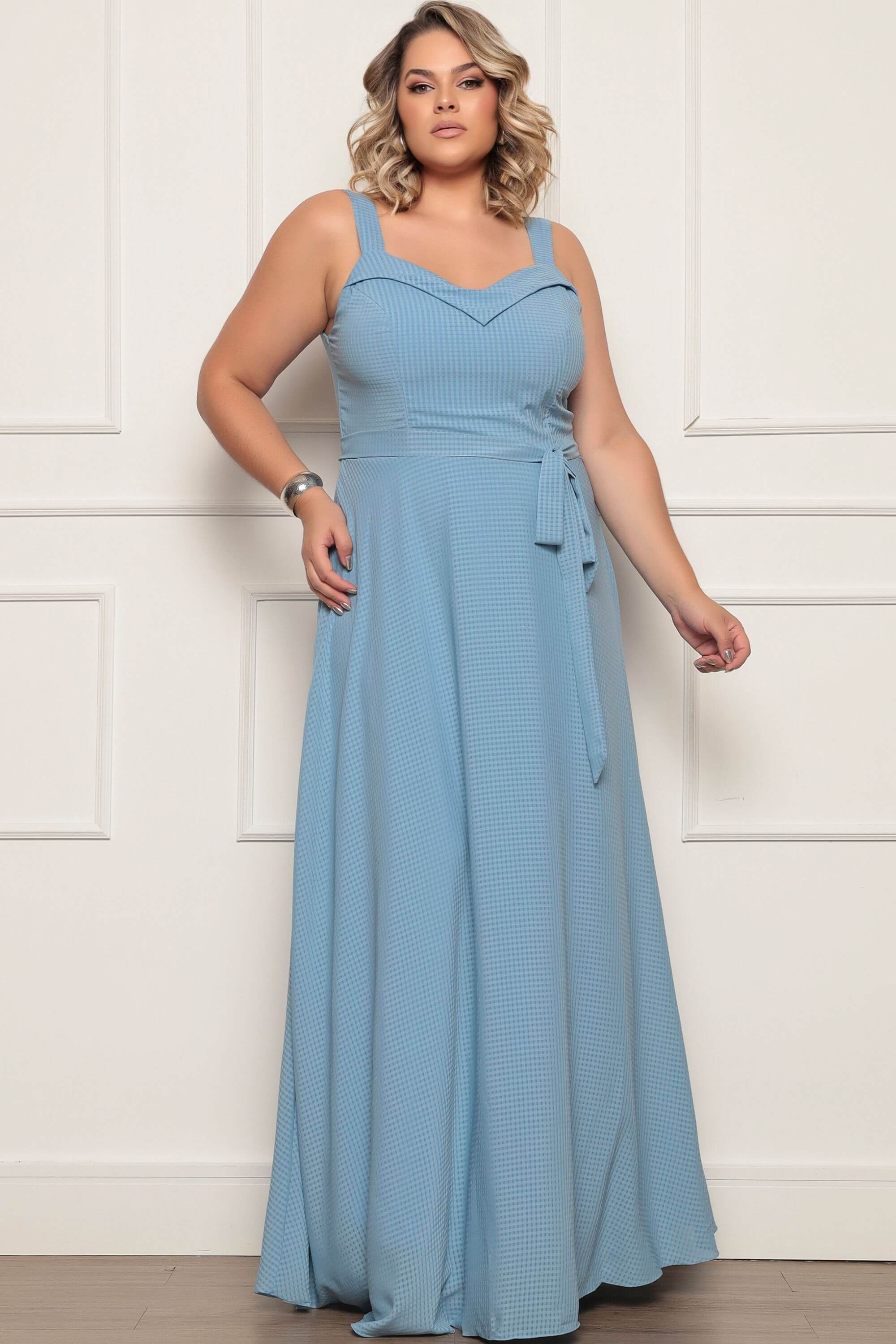 Vestido Longo Xadrez Plus Size Vestido Longo Quero Ver Vestido